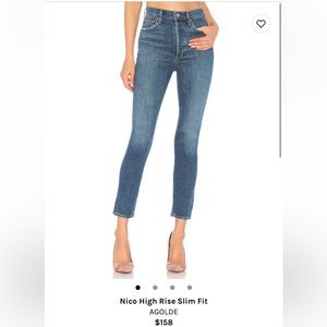 AGOLDE Nico High Rise Slim Fit jeans